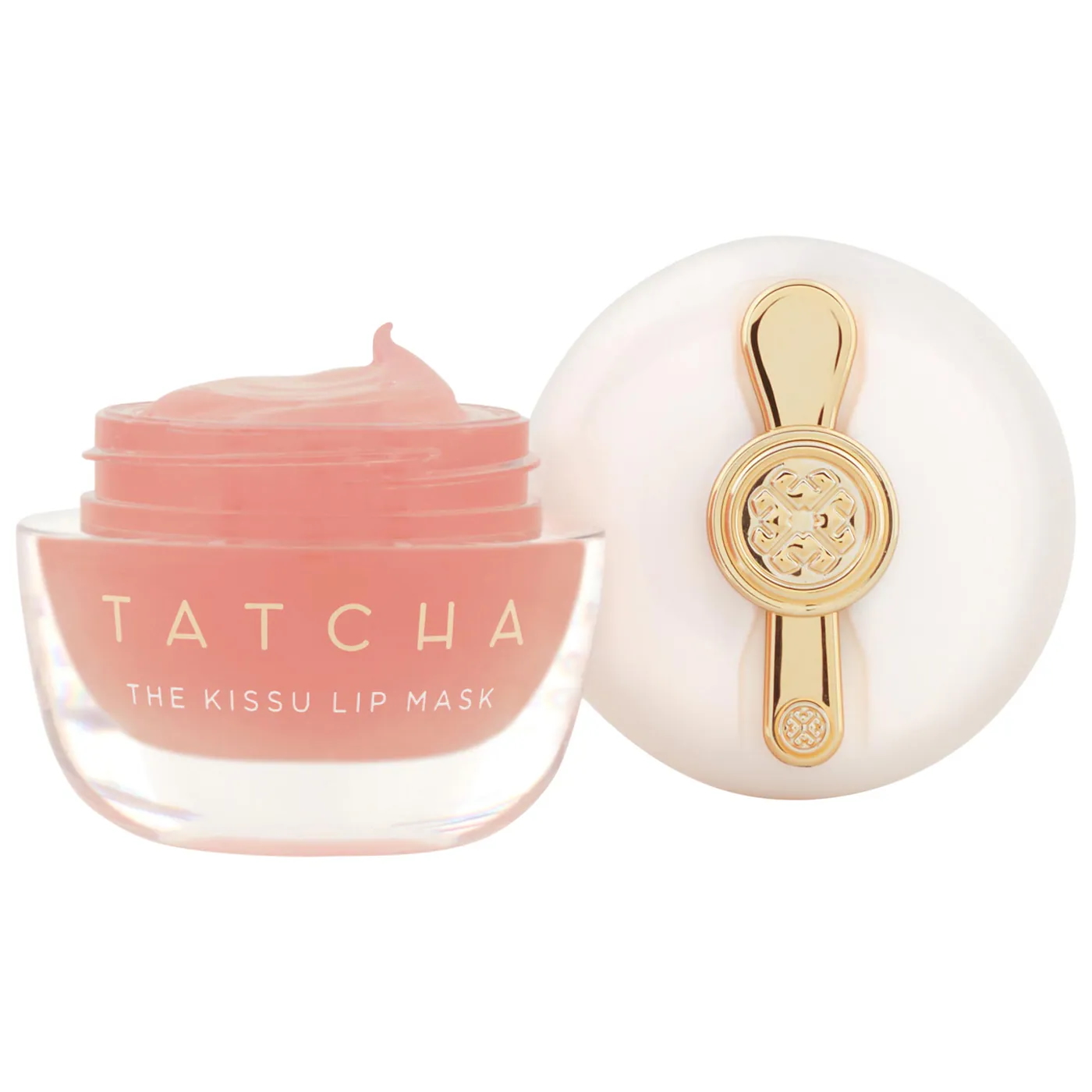 A small jar of Tatcha The Kissu Lip Mask