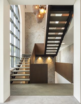 modern stairwell hallway