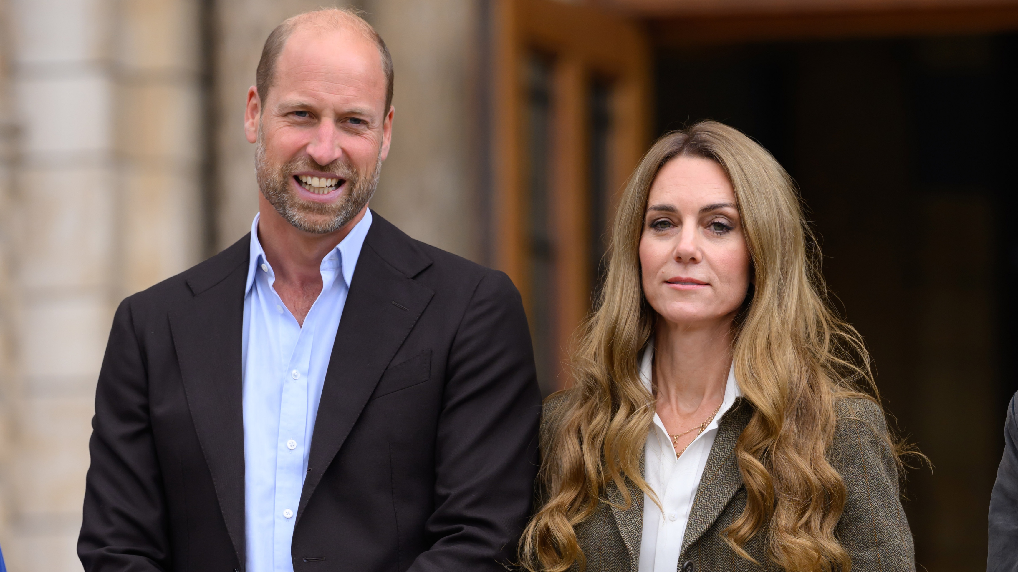 Prince William and Catherine, Princess of Wales during their visit to the newly renovated gardens Natural History Museum on September 04, 2025