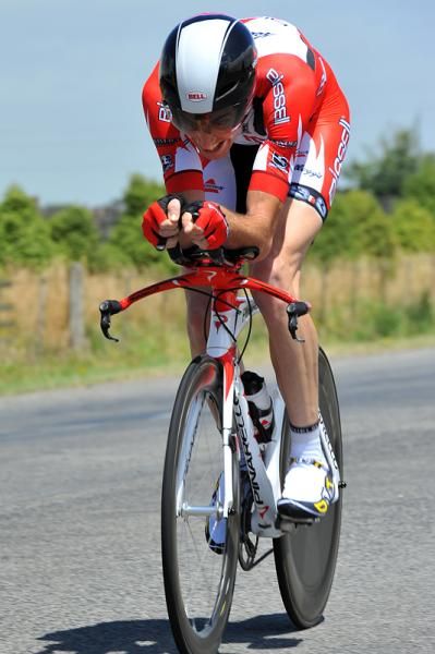 Jeremy Vennell (Bissell) finished in 4th place with a time of 50 minutes and five seconds