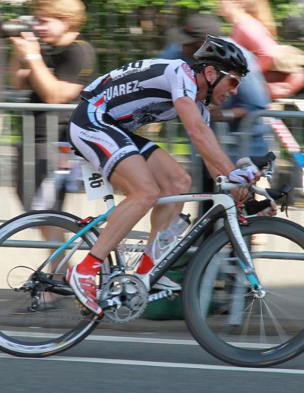 Trinidad's Emile Abraham (Rossetti Devo Cycling Team) takes a breath before the sprint.