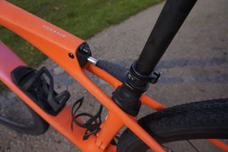 Image shows detail of the Specialized Diverge STR
