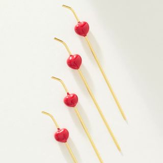 Anthropologie cherry garnish cocktail sticks
