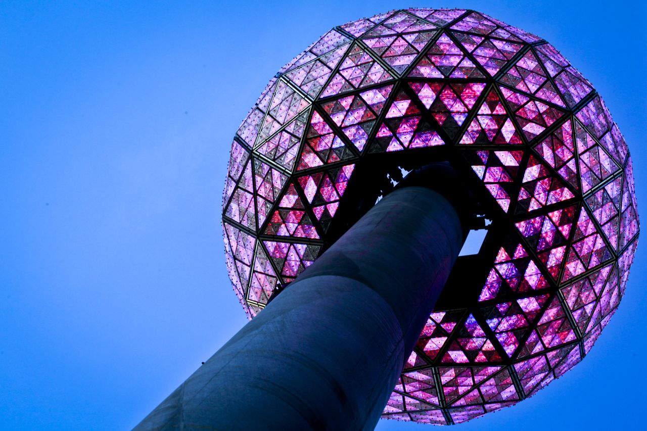 The Times Square Ball Drop on New Year&amp;#039;s Eve in NYC