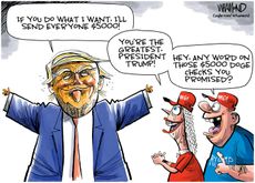 Political cartoon