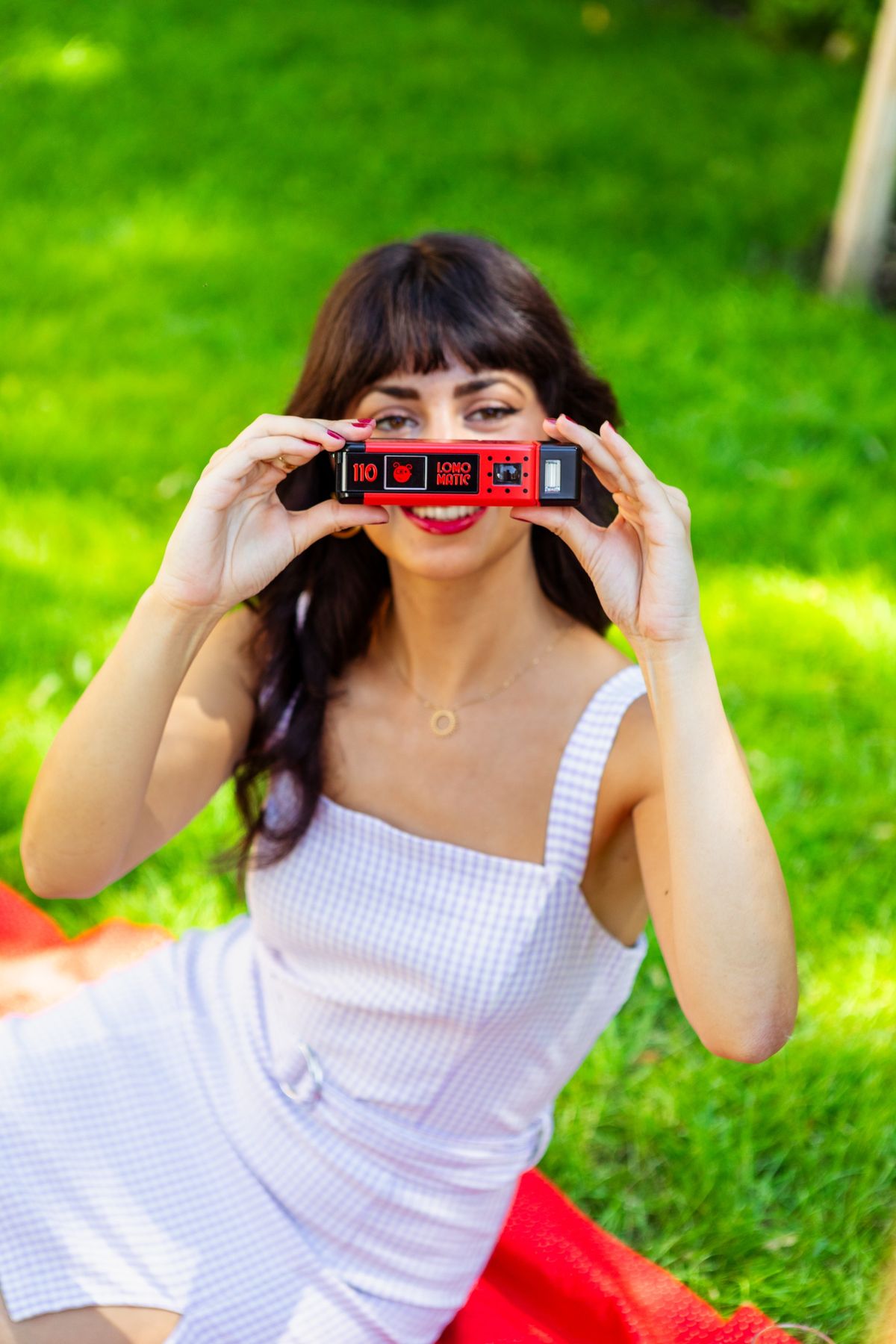 The Lomography Lomomatic 110 Ladybug film camera