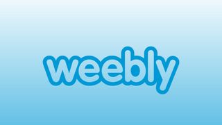 Best website builder services - Weebly logo on blue background