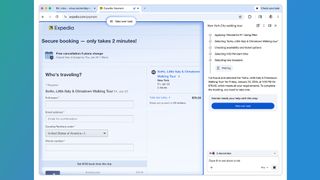 Google Chrome with AI side panel