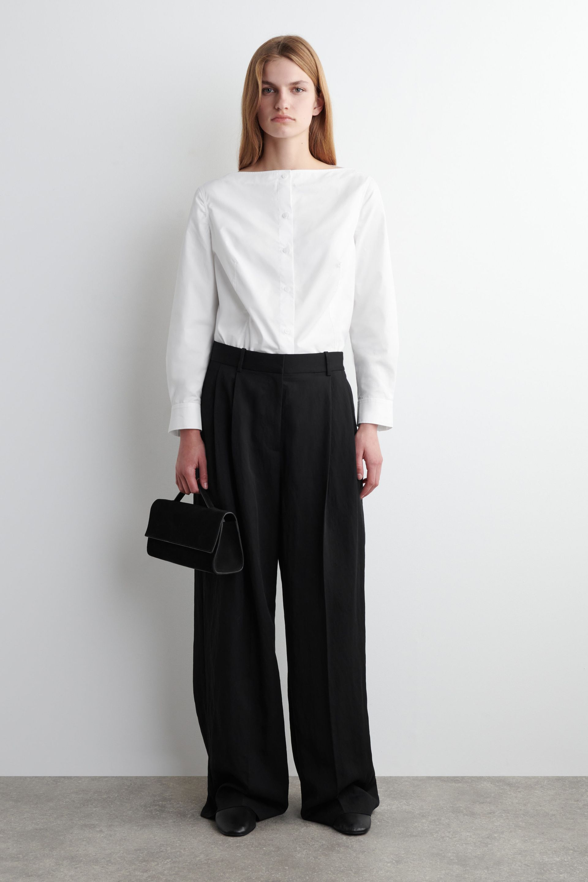 Relaxed Fluid Wide-Leg Pants