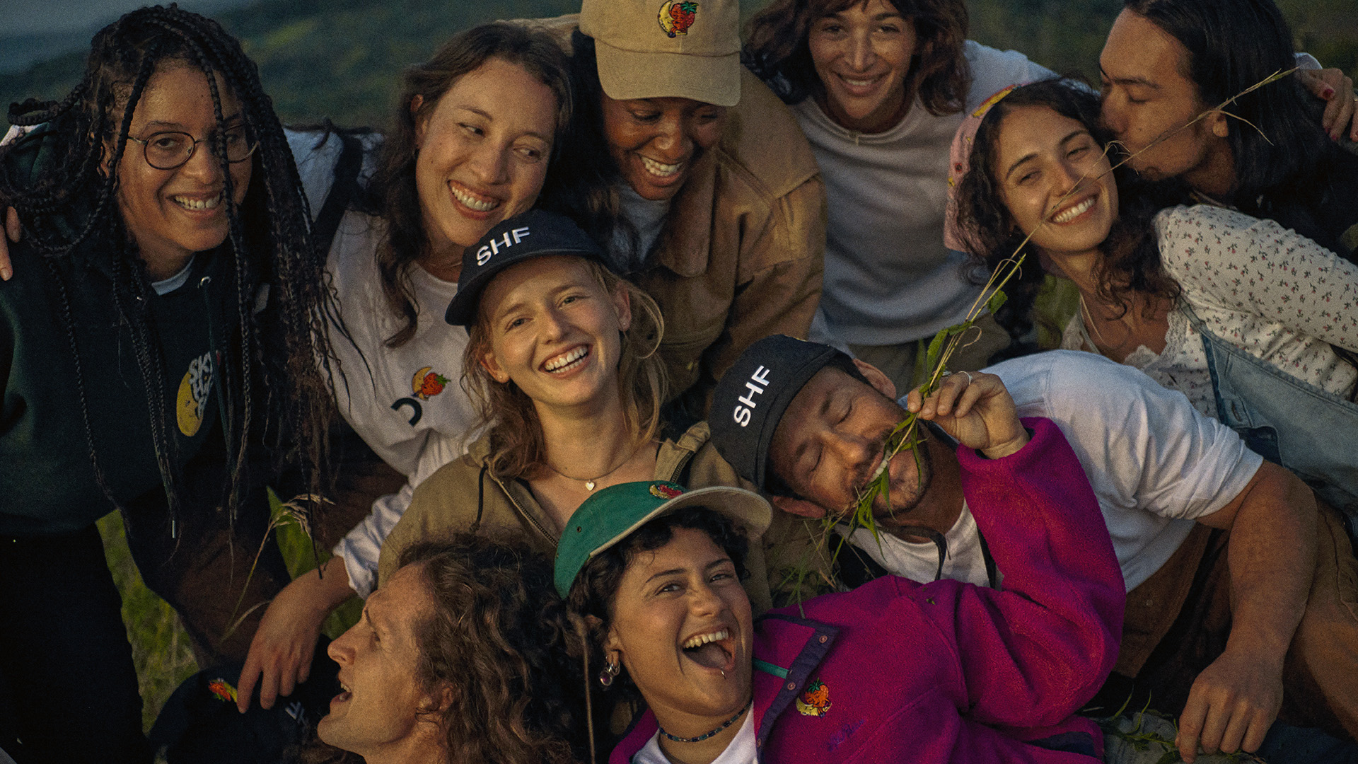 On x Sky High Farm Goods capsule collection featured on models