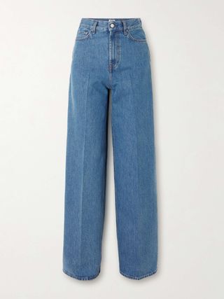 High-Rise Wide-Leg Organic Jeans