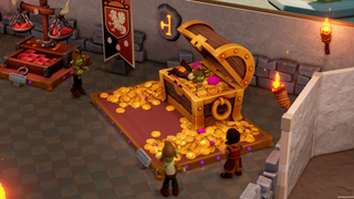 A fantastical exhibit from Two Point Museum's fantasy finds DLC.