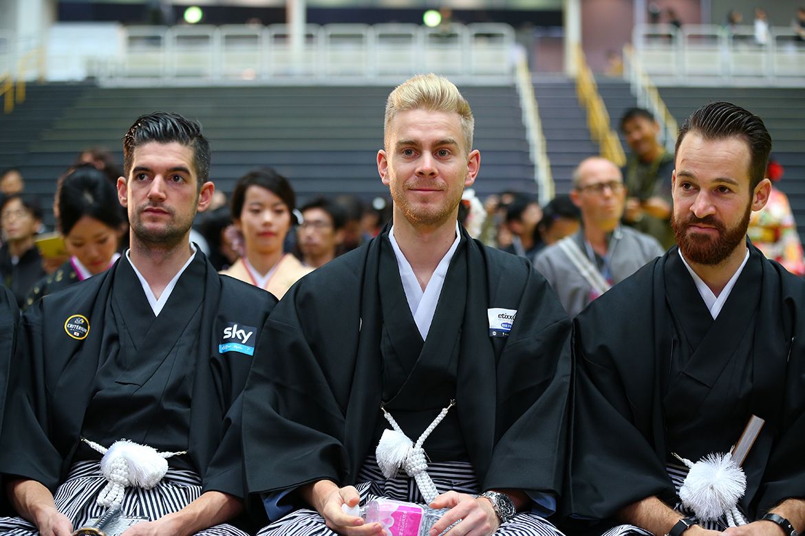 Julien Vermote is winning the quiff off in Saitama