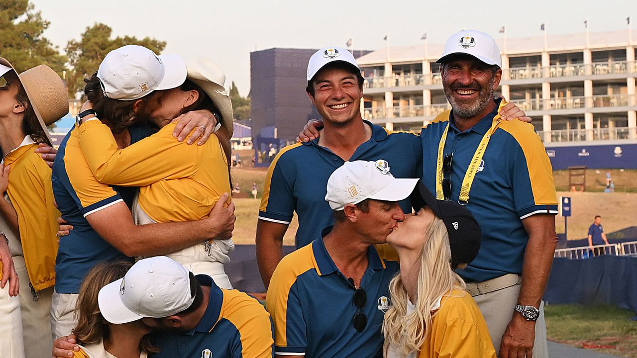 Viktor Hovland and Jose Maria Olazabal