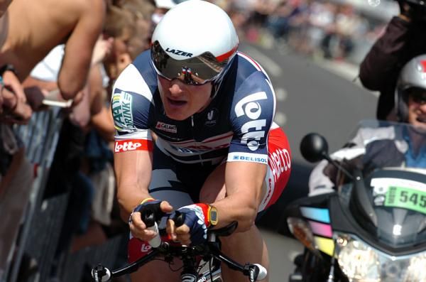 Andre Greipel (Lotto Belisol) during his prologue time trial