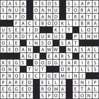 Crossword solution