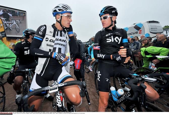 Michal Kwiatkowski and Vincenzo Nibali