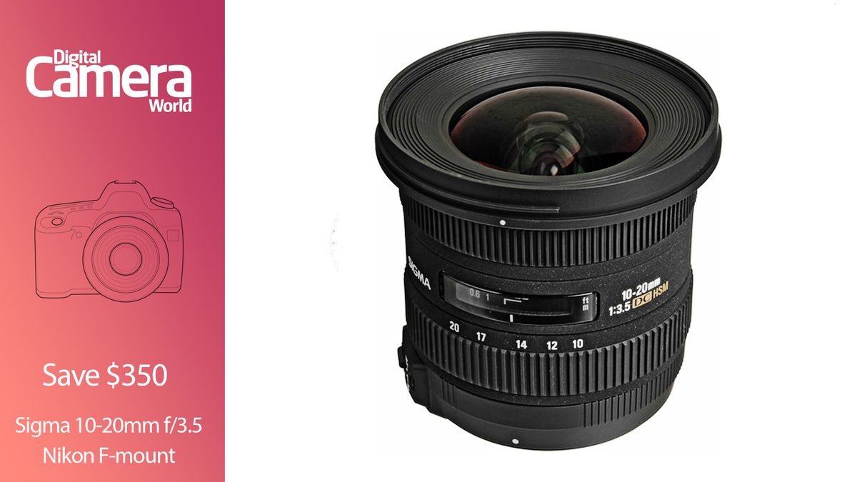 Save an impressive $350 on the Sigma 10-20mm f/3.5 for Nikon F mount
