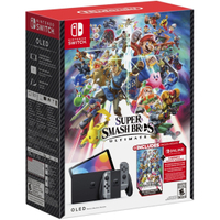 Nintendo Switch OLED + Super Smash Bros. Ultimate Bundle:&nbsp;$349.99 at Best Buy