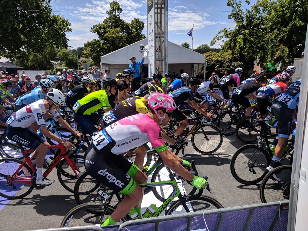 Will Clarke rolls out in his new EF Education First-Drapac colours