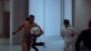 Willrow Hood running with his "ice cream maker" in The Empire Strike Back