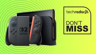 A Nintendo Switch 2 on a green background