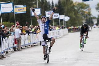 Stage 2 - Tour of Alberta: Tanner Putt wins stage 2 into Olds