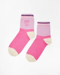 8. You're My Jam Purple &amp; Gold Ankle Socks, £7.50 | Oliver Bonas