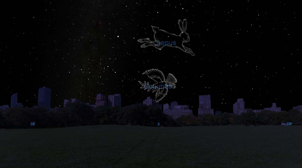 Hare and Dove Constellations