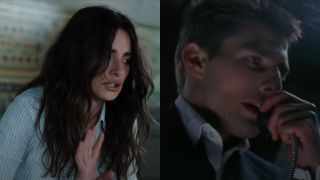 Penelope Cruz in The 355 and Tom Cruise in Mission: Impossible, pictured side by side.