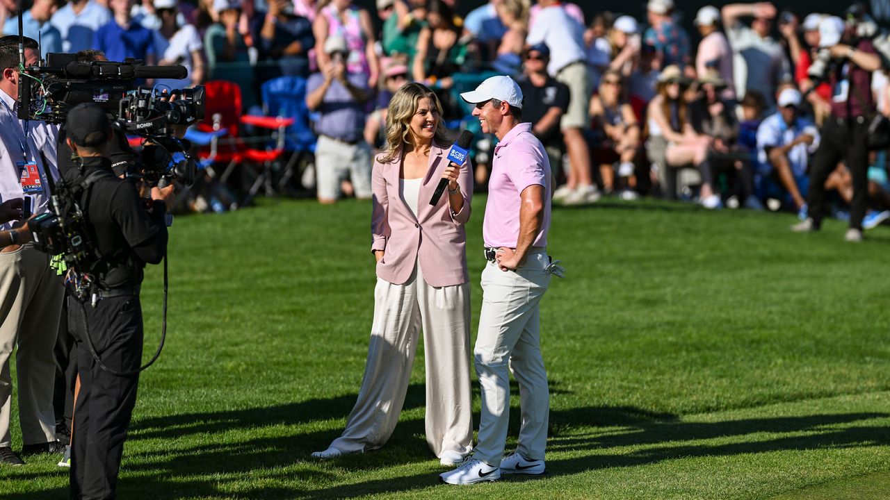 Rory McIlroy speaks to CBS Sports&#039; Amanda Balionis after his fourth Wells Fargo Championship victory at Quail Hollow