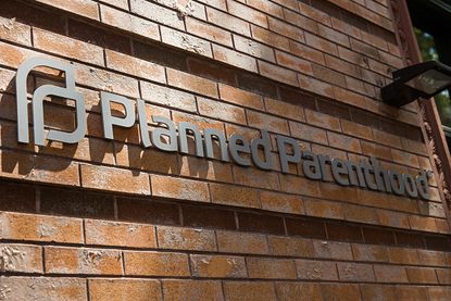 Planned Parenthood sign.