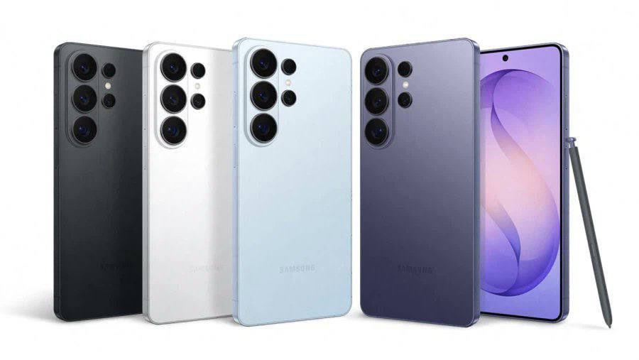 Samsung Galaxy S26 Ultra in different colours (leaked marketing image)