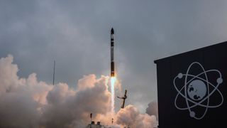 A Rocket Lab Electron rocket launches the second of two cubesats for NASA's PREFIRE climate mission from New Zealand on June 4, 2024.