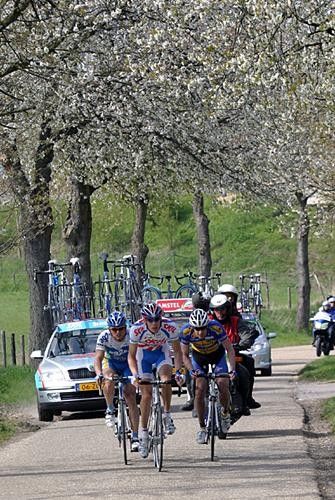 The scenery in Holland's spring was amazing, but the riders had little time to enjoy it.