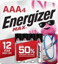 Energizer MAX AAA Batteries (4-Pack)