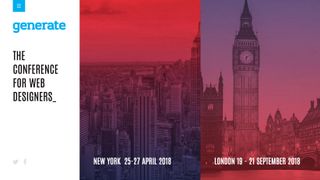 New York skyline and London's Big Ben represent the Generate events for 2018