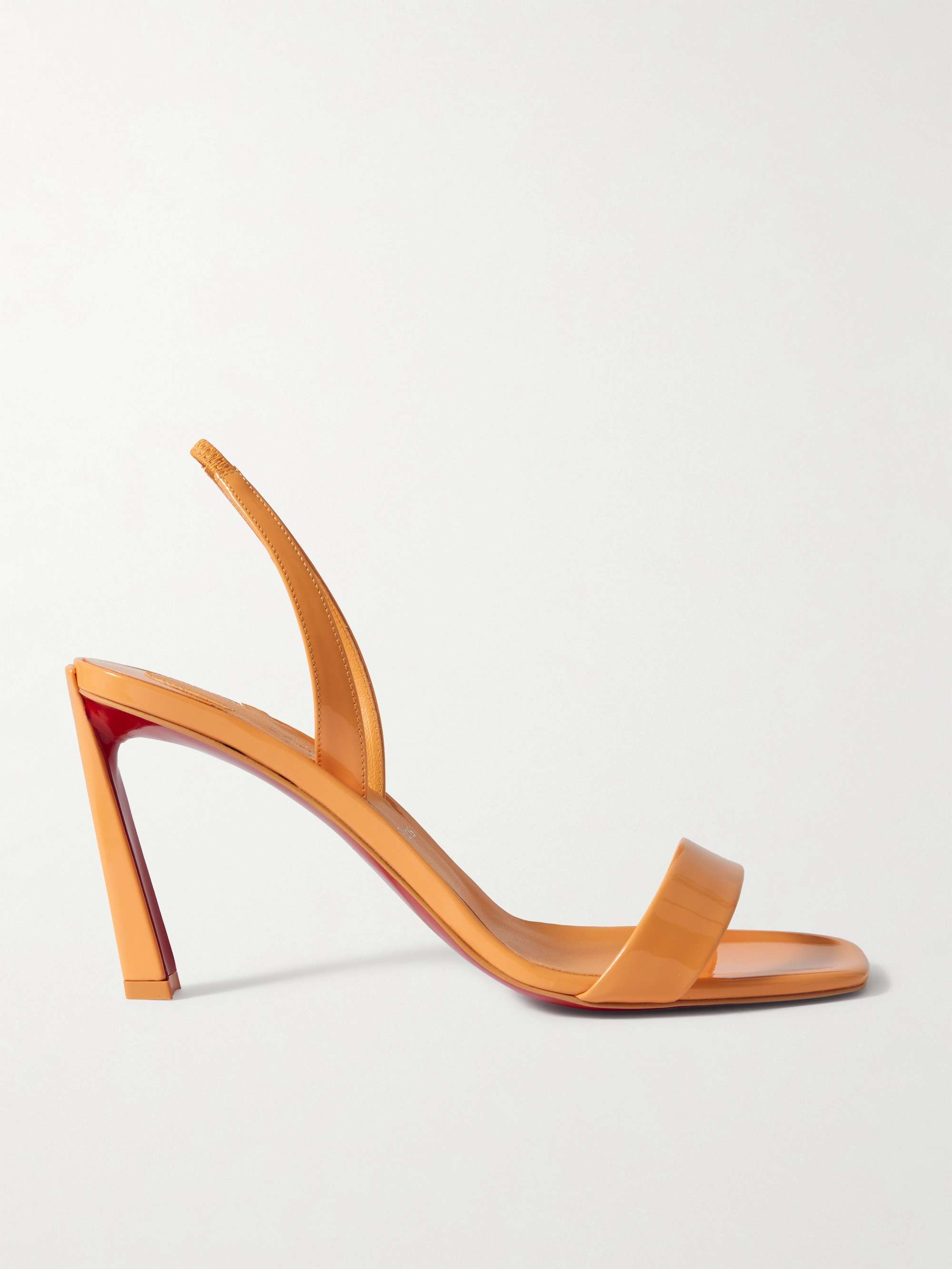 O Condora 85 Patent-Leather Slingback Sandals