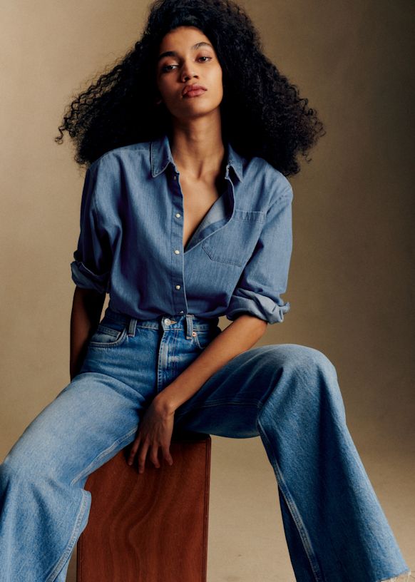 Max Shirt - Deep Blue - Organic Cotton - S&amp;eacute;zane