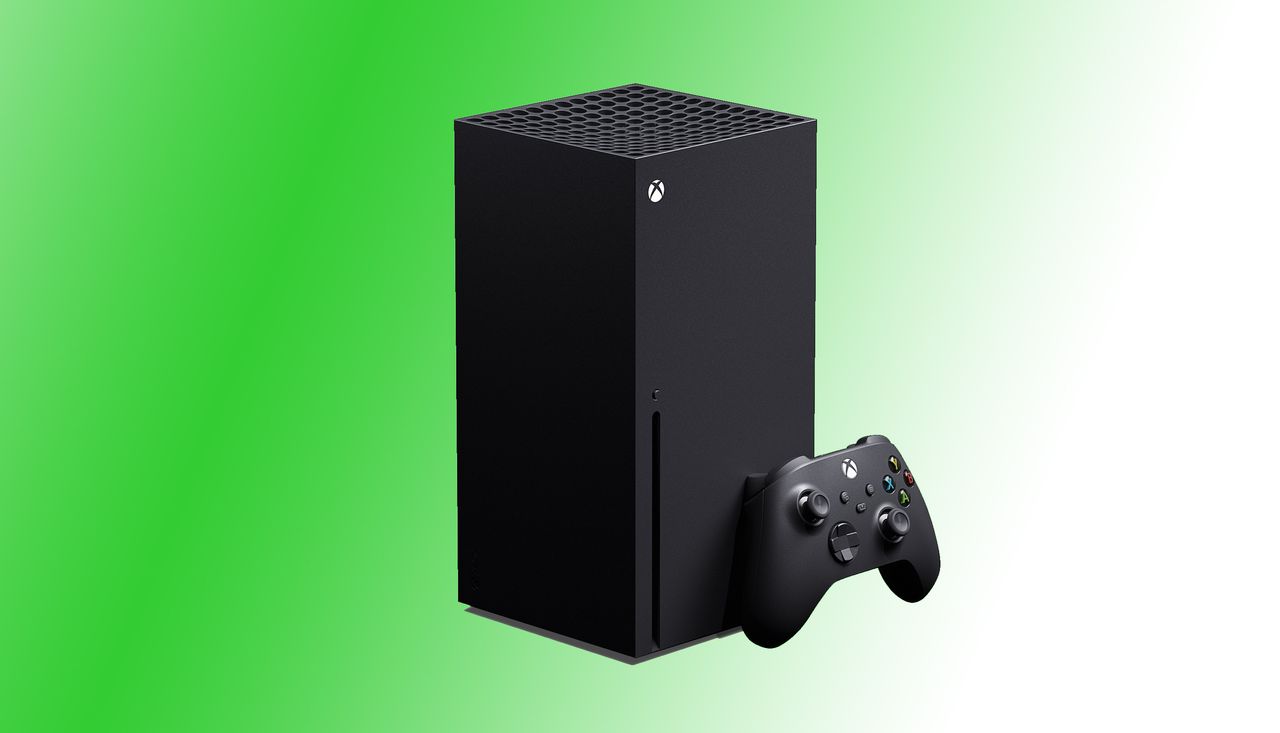 Xbox Series X green background