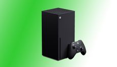 Xbox Series X green background
