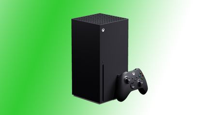 Xbox Series X green background