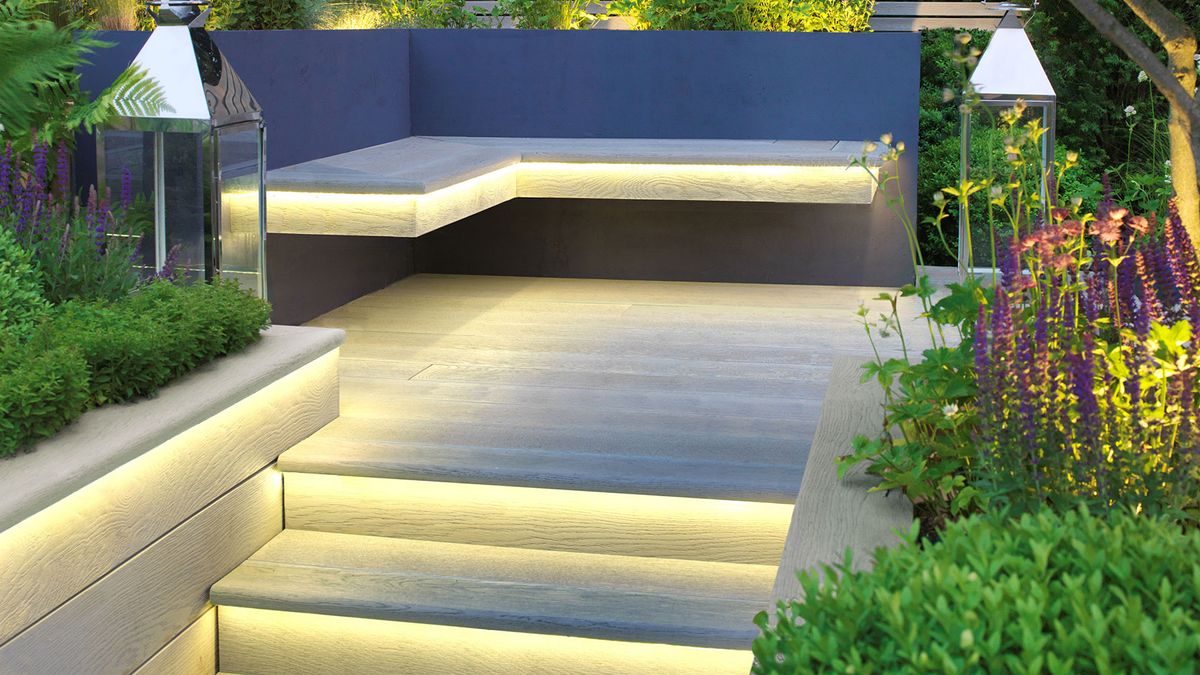 Millboard decking to create seating and decked floor