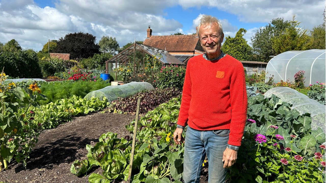 Charles Dowding at Homeacres, his homestead in Somerset, UK