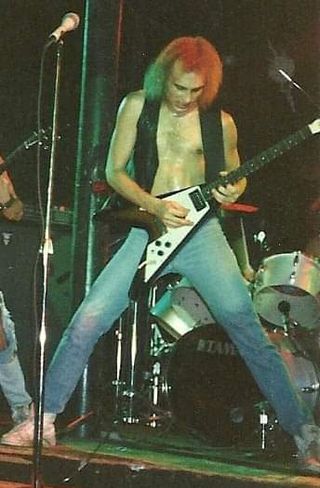 Greg Handevidt, former Megadeth guitarist, performs live