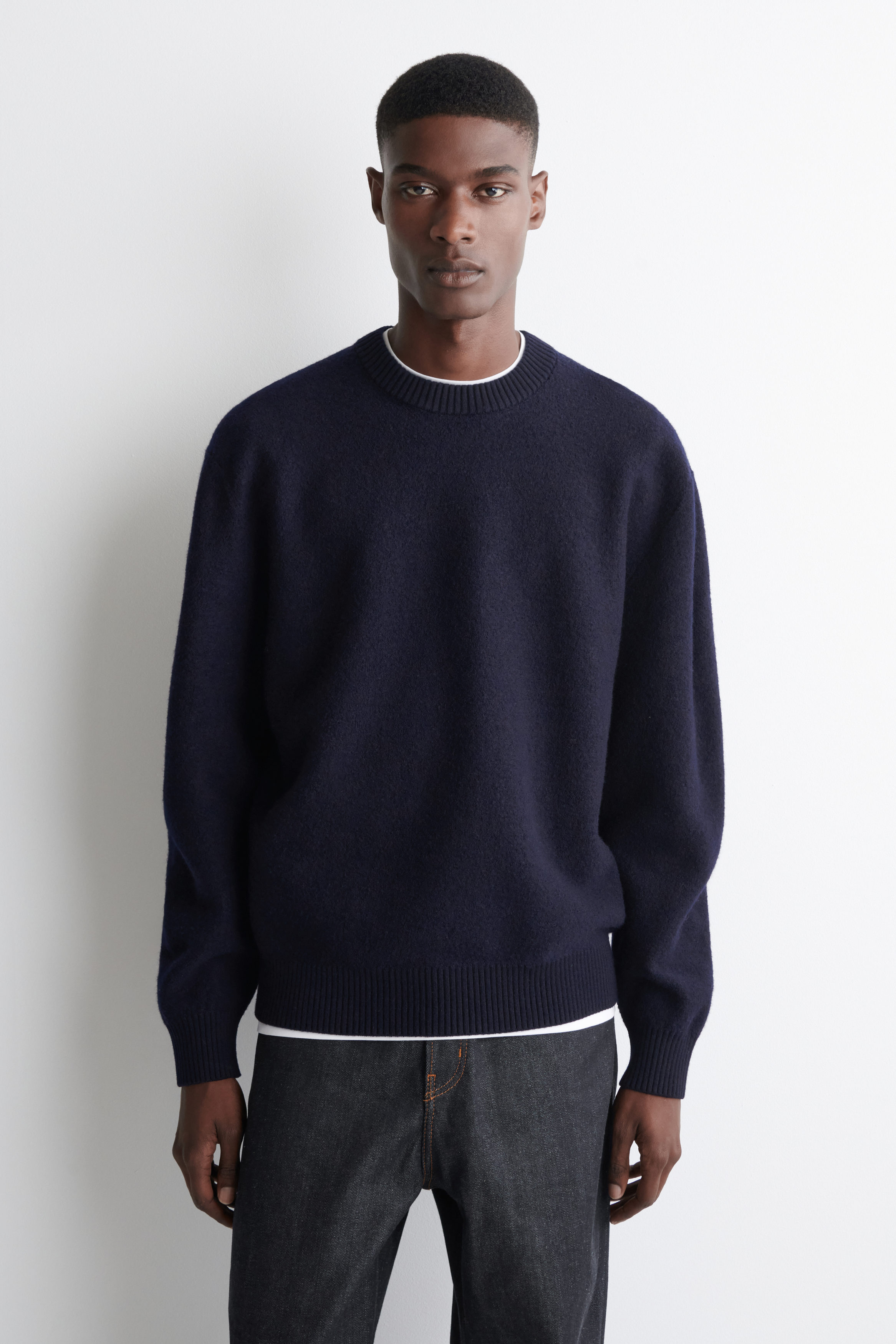 Boiled-Wool Crew-Neck Jumper