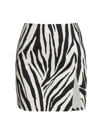 Gioia Side Slit Mini Skirt, Andamane ($103.12) | Saks Fifth Avenue