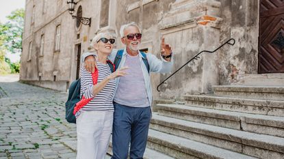 A retired couple living in Europe