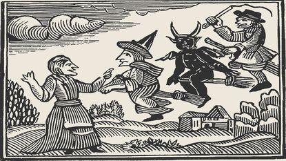 Witches, from The Invisible World by Cotton Mather , 1689 © Heritage Images/Getty Images