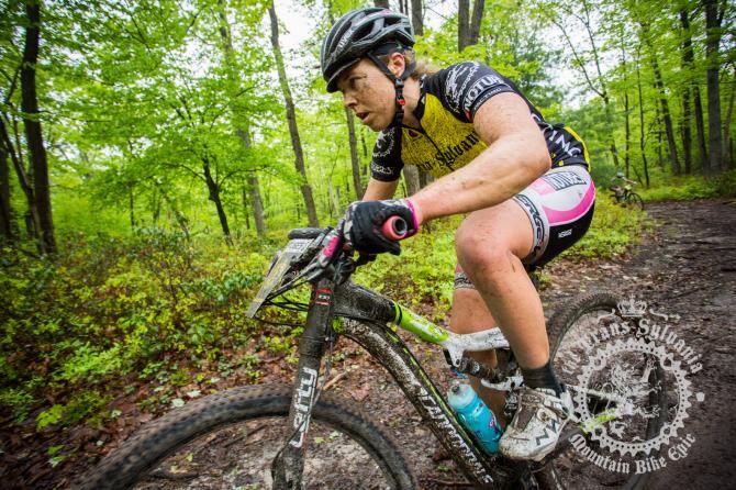 Trans-Sylvania Epic race leader Amanda Carey (Stan's NoTubes) in stage 3